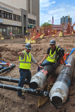 Duluth Energy Systems distribution pipes
